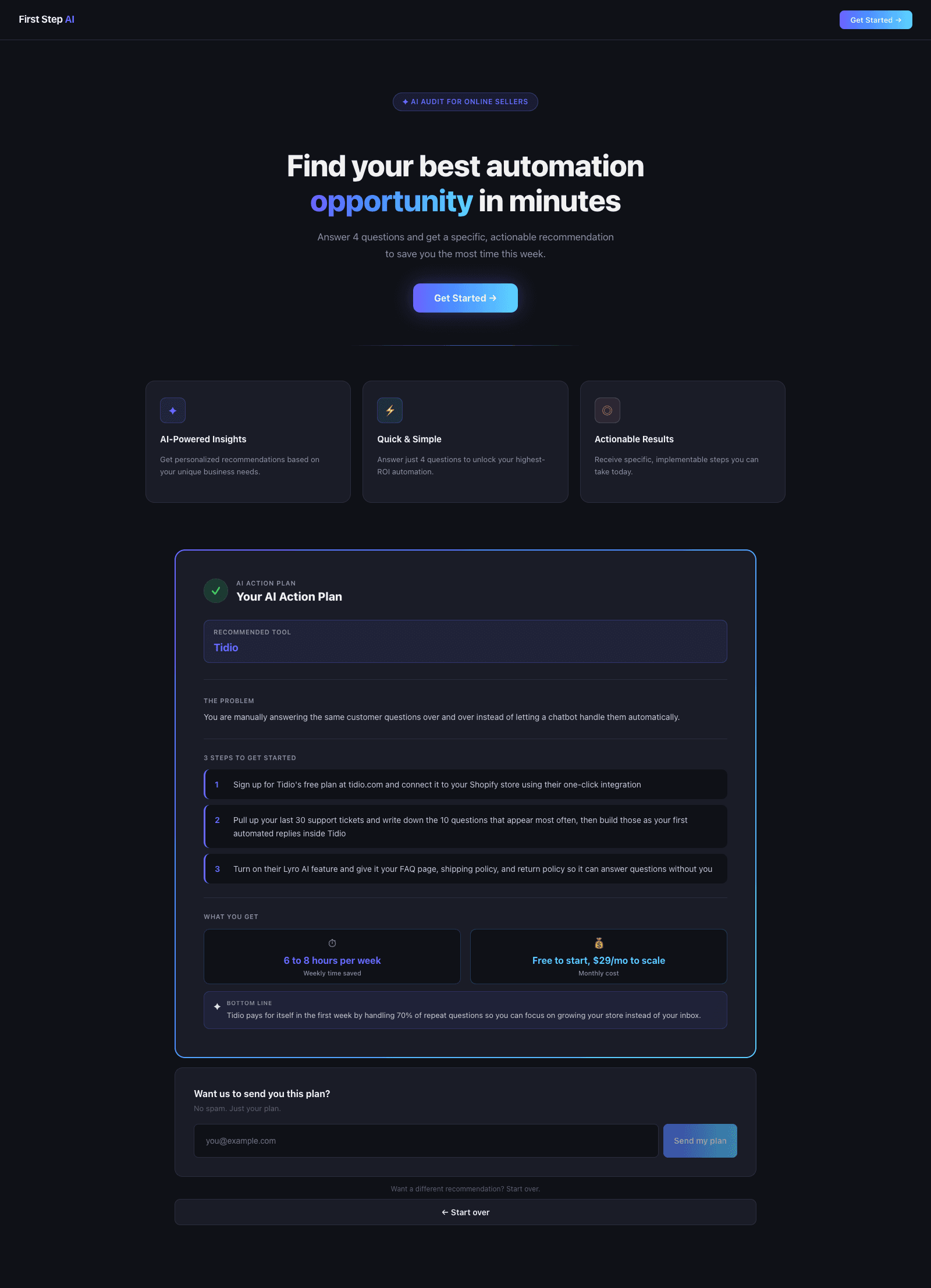 First Step AI — AI Onboarding Agent cover image